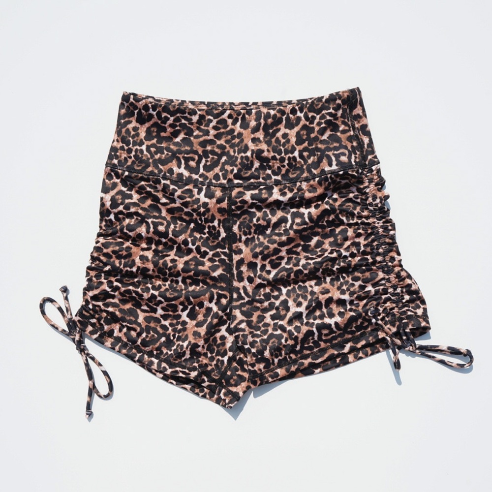 Cheetah Print Active Shorts